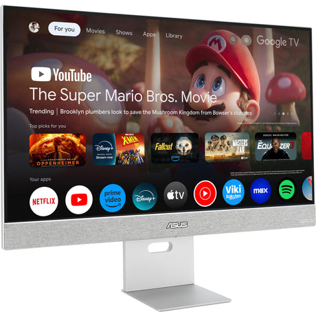 Asus zenscreen smart monitor ms32uc 31.5 4k ultra hd (grijs, 1x displayport, 1x hdmi, 1x usb-c, 2x usb-a, wi-fi)
