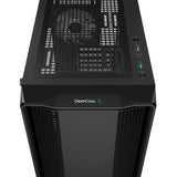 Deepcool cc560 argb v2 midi tower behuizing (zwart | 2x usb-a | rgb | tempered glass)