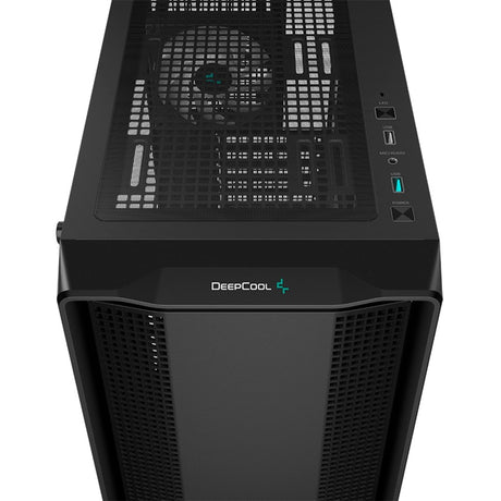 Deepcool cc560 argb v2 midi tower behuizing (zwart | 2x usb-a | rgb | tempered glass)