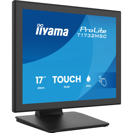 Iiyama prolite t1732msc-b2s 17 touchscreen monitor (zwart, vga, hdmi, displayport, audio, touchscreen)