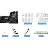 Msi pro b650-s wifi socket am5 moederbord (zwart, raid, 2.5 gbe-lan, wi-fi 6e, bt, sound, atx)