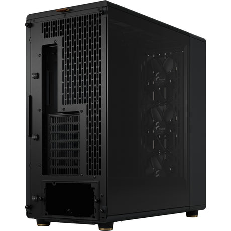 Fractal design north xl rc charcoal black tg dark midi tower behuizing (zwart houtkleur | 2x usb-a | 1x usb-c | tempered glass)
