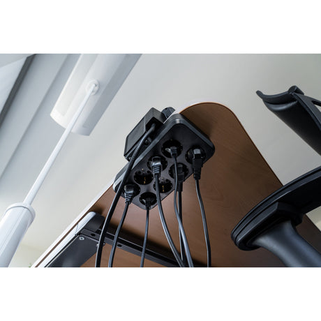Brennenstuhl ®estilo duplex-stekkerdoos, 2x keystone-modules, 10x veiligheidscontactdozen, zilver zwart