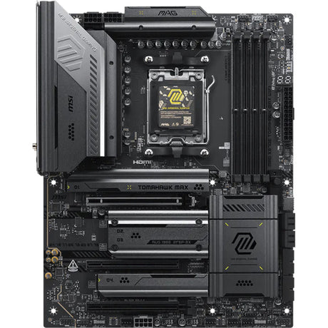 Msi mag x870e tomahawk max wifi socket am5 moederbord (zwart, raid, 5gb-lan, wi-fi 7, bt, sound, atx)