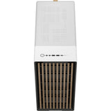Fractal design north midi tower behuizing (wit houtkleur | 2x usb-a | 1x usb-c | tempered glass)