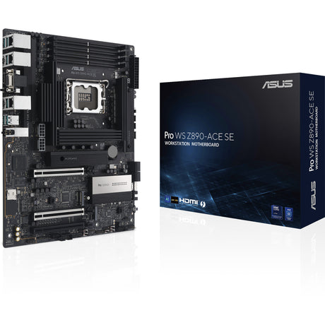 Asus pro ws z890-ace se socket 1851 moederbord (raid, 2.5gb-lan, 10gb-lan, sound, atx)