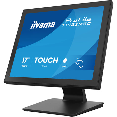 Iiyama prolite t1732msc-b2s 17 touchscreen monitor (zwart, vga, hdmi, displayport, audio, touchscreen)