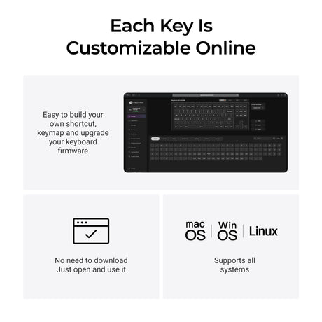 Keychron q3 ultra-m4 8k wireless custom mechanical keyboard (zwart, us lay-out (qwerty), silk pom banana, 80% (tkl), rgb, hot swap, 8k, 2.4 ghz | bluetooth 5.2 | usb-c)