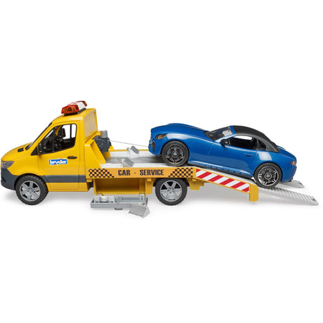 Bruder mercedes benz sprinter auto transport en roadster modelvoertuig (02675)