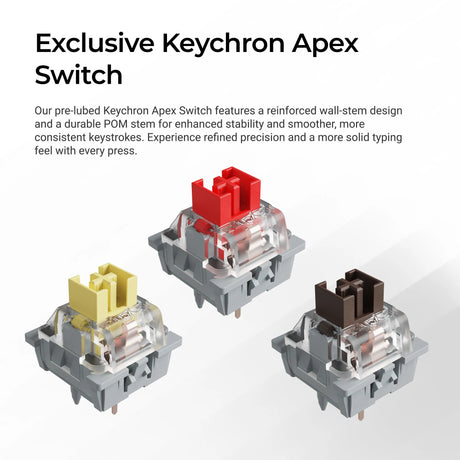 Keychron k10 max-h12 rgb mechanisch toetsenbord (zwart, us lay-out (qwerty), apex red, 100%, rgb leds, osa double-shot pbt, hot swap, usb-c | 2.4 ghz | bluetooth 5.1)