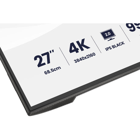 Iiyama prographic hb2701uhsnp-b1 27 4k ultra hd monitor (zwart (mat), 1x displayport, 1x hdmi, 2x usb-c, 3x usb-a, 1x rj-45)