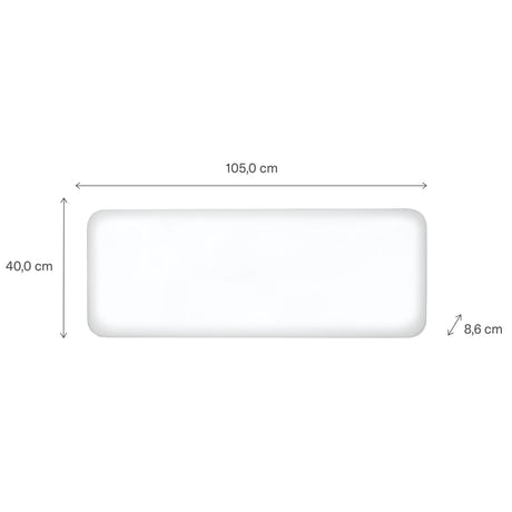 Mill steel wifi paneelverwarming pa1300wifi4, 1300 watt convector (wit, wifi 2,4 ghz (wifi 6), bluetooth 5.2, zigbee 3.0 + app)