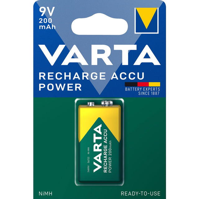 Varta direct energy e-block (9-volt) oplaadbare batterij