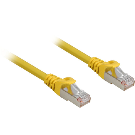 Sharkoon netwerkabel sftp, rj-45 met cat.6a (geel, 0,25 meter, halogeenvrij)
