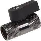 Alphacool 2-way kogelkraan g1 4 nickel kraanstuk (zwart)