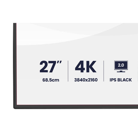 Iiyama prographic hb2701uhsnp-b1 27 4k ultra hd monitor (zwart (mat), 1x displayport, 1x hdmi, 2x usb-c, 3x usb-a, 1x rj-45)