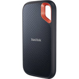 Sandisk extreme portable v2, 1 tb externe ssd (zwart oranje, sdssde61-1t00-g25, usb-c)