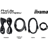 Iiyama prolite xb2797qsu-b1 27 monitor (zwart (mat), hdmi, displayport, usb, audio)