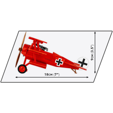 Cobi historical collection - fokker dr.1 red baron constructiespeelgoed (schaal 1:32)