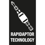 Wera bits-handhouder 813 r met rapidaptor bithouder schroevendraaier (zwart groen, 90mm)