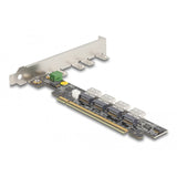 Delock pci express x16 card to 4 x internal sff-8654 4i nvme netwerkadapter