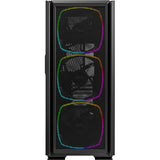 Montech sky two gx midi tower behuizing (zwart | 2x usb-a | 1x usb-c | window)