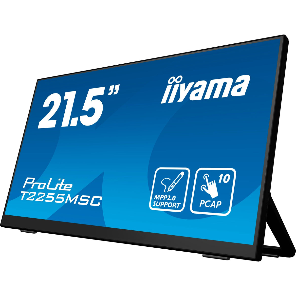 Iiyama prolite t2255msc-b1 21.5 monitor (zwart, 1x displayport, 1x hdmi, 2x usb-a)
