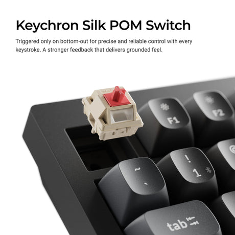 Keychron v3 ultra 8k wireless custom mechanical keyboard (zwart, us lay-out (qwerty), silk pom banana, 80% (tkl), rgb, hot swap, 2.4 ghz | bluetooth 5.3 | usb-c)