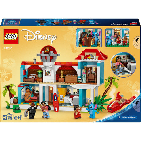 Lego disney - lilo en stitch strandhuis constructiespeelgoed (43262)