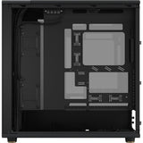 Fractal design north xl rc charcoal black tg dark midi tower behuizing (zwart houtkleur | 2x usb-a | 1x usb-c | tempered glass)
