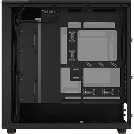 Fractal design north xl rc charcoal black tg dark midi tower behuizing (zwart houtkleur | 2x usb-a | 1x usb-c | tempered glass)