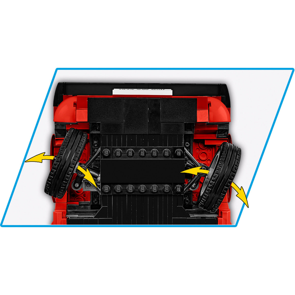 Cobi volkswagen golf (1974-1983) constructiespeelgoed (schaal 1:12)