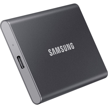 Samsung portable t7 4 tb externe ssd (grijs, mu-pc4t0t ww, usb-c 3.2 (10 gbit s))