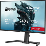 Iiyama g-master red eagle gb2471hsu-b1 23.8 gaming monitor (zwart, 2x hdmi, displayport, usb-a, usb-c, 240 hz)
