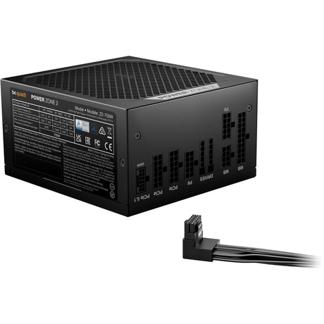 Be quiet! power zone 2 modulaire 750 watt voeding (zwart, 1x 12v-2x6, 3x pcie)