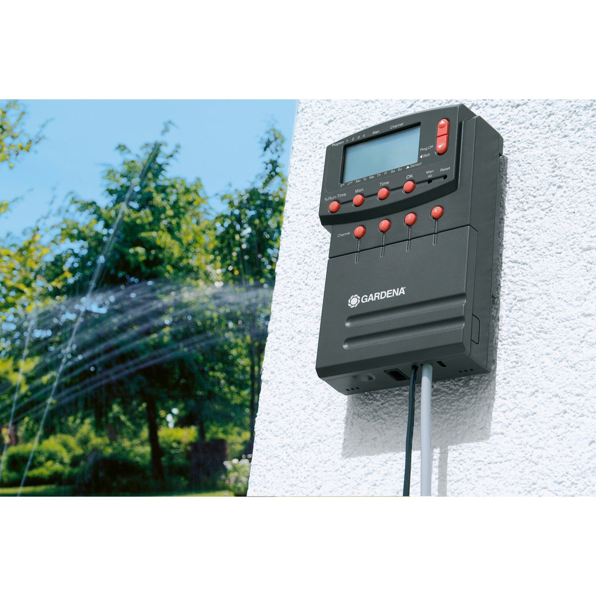 Gardena verbindingskabel 24 v (grijs, 15 meter, 1280-20, 15 m)