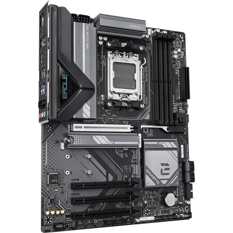 Gigabyte b850 eagle wifi6e socket am5 moederbord (zwart grijs, raid, gb-lan, wi-fi 6e, bt, sound, atx)