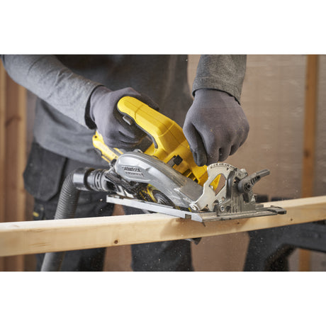 Stanley fatmax v20 18v cirkelzaag 190mm handcirkelzaag (zwart geel, accu en oplader inbegrepen, met koffer)