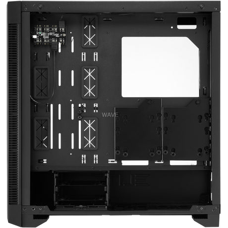 Sharkoon elite shark ca200m big tower behuizing (zwart | 4x usb-a | tempered glass)