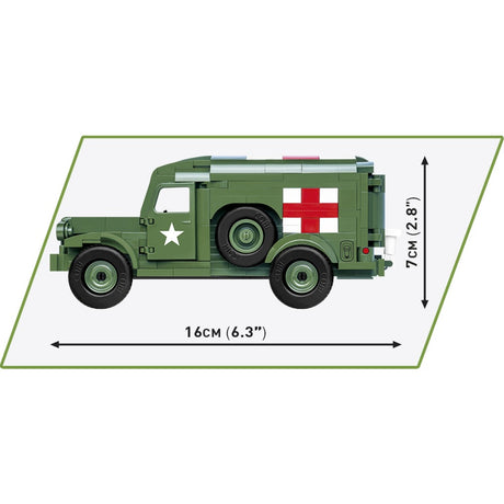 Cobi ww2 2257 - dodge wc54 ambulance