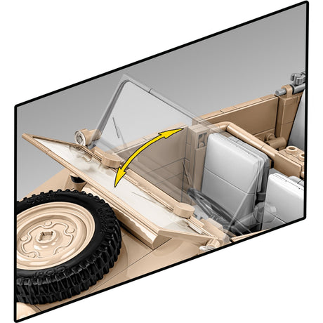 Cobi historical collection - kübelwagen personenkraftwagen typ 82 constructiespeelgoed (schaal 1:12)