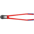 Knipex boutensnijder 71 72 910 kniptang (rood blauw, middensnijder, geschroefd scharnier)