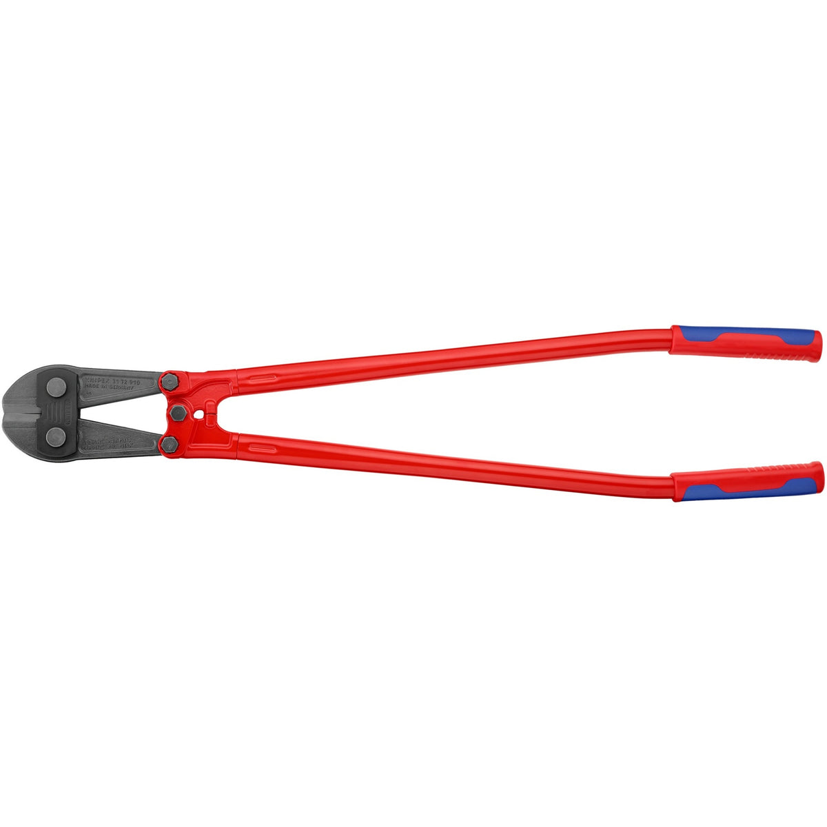 Knipex boutensnijder 71 72 910 kniptang (rood blauw, middensnijder, geschroefd scharnier)