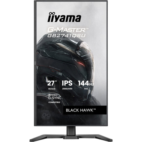 Iiyama g-master black hawk gb2741qsu-b1 27 gaming monitor (zwart, hdmi, displayport, 2x usb-a, usb-b, 144 hz)