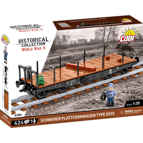 Cobi schwerer plattformwagen type ssys constructiespeelgoed (schaal 1:35)