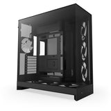 Nzxt h9 flow rgb+ midi tower behuizing (zwart (mat) | 2x usb-a | 1x usb-c | rgb | tempered glass)