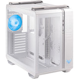 Asus tuf gaming gt502 plus midi tower behuizing (wit | 2x usb-a | 1x usb-c | tempered glass)