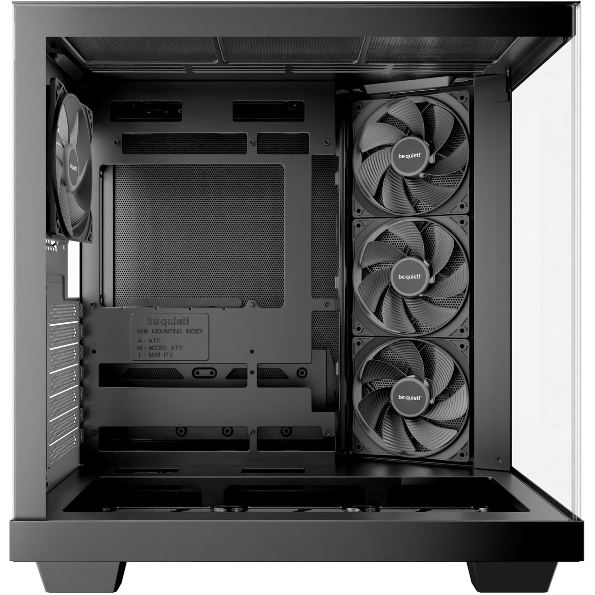 Be quiet! light base 500 midi tower behuizing (zwart | 2x usb-a | 1x usb-c | rgb | window)