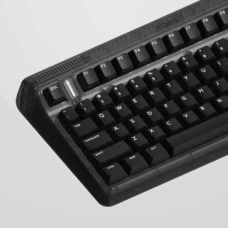 Iqunix og80 dark side wireless mechanical keyboard (zwart, us lay-out (qwerty), cherry mx brown, 80% (tkl), rgb leds, hot-swappable, pbt, 2.4ghz | bluetooth 5.1 | usb-c)