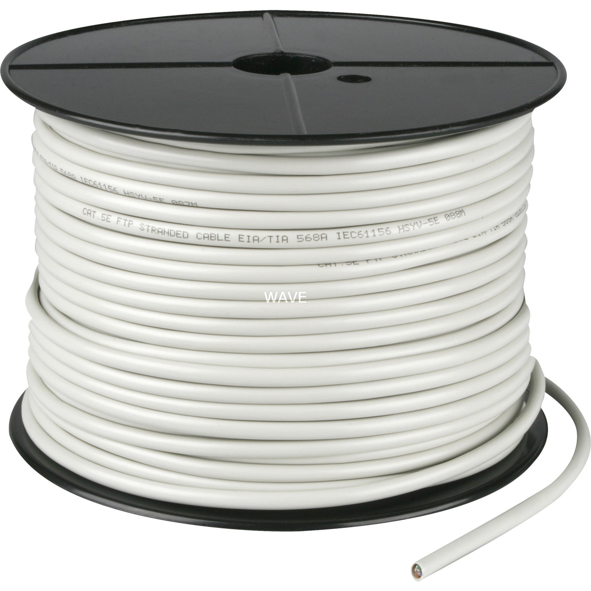 Goobay cat.5e netwerkkabel (grijs, 100 meter, f utp, rj-45, kabelrol, flexibel)